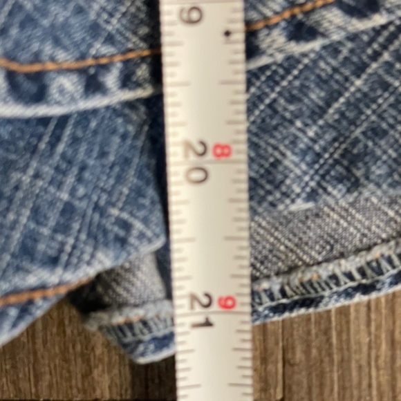 Vintage Y2K Barbie Girls 5 Years Denim Floral Ruffle Embroidered Dress - Picture 3 of 7